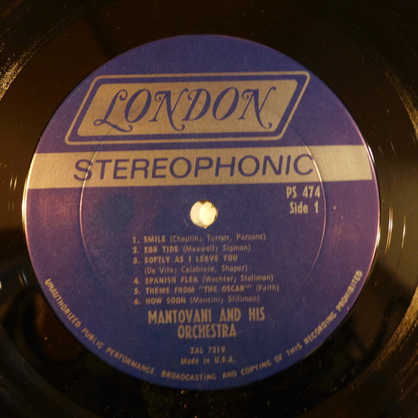 Mantovani And His Orchestra - Mr. Mantovani | London Records (PS 474) - 3 Mantovani And His Orchestra - Mr. Mantovani | London Records (PS 474) - 3