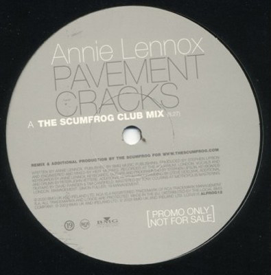 Annie Lennox - Pavement Cracks (The Scumfrog Remixes) | BMG UK & Ireland (ALFROG12) - main Annie Lennox - Pavement Cracks (The Scumfrog Remixes) | BMG UK & Ireland (ALFROG12) - main