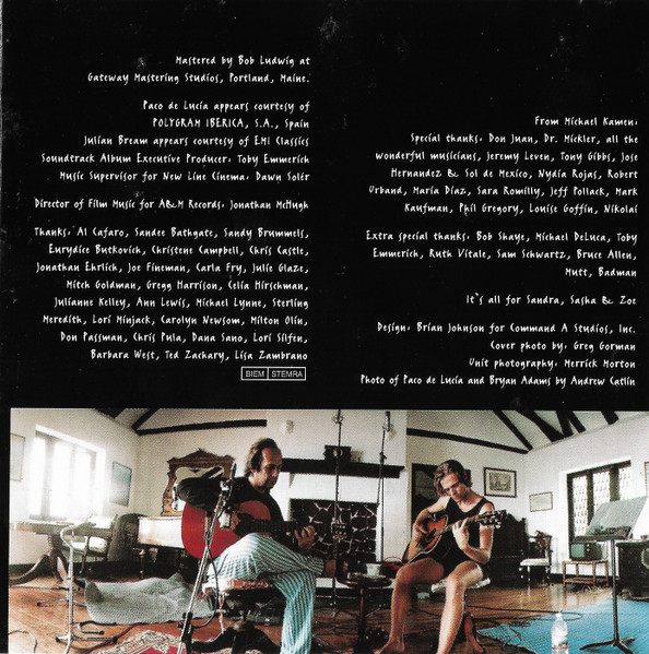 Michael Kamen - Don Juan DeMarco (Original Motion Picture Soundtrack) | A&M Records (540 357-2) - 4