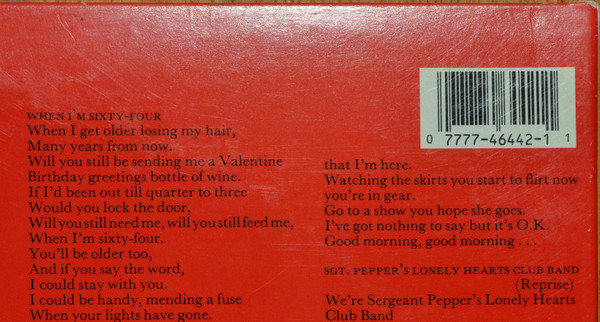 The Beatles - Sgt. Pepper's Lonely Hearts Club Band | Capitol Records (C1 0777 7 46442 1 1) - 4 The Beatles - Sgt. Pepper's Lonely Hearts Club Band | Capitol Records (C1 0777 7 46442 1 1) - 4