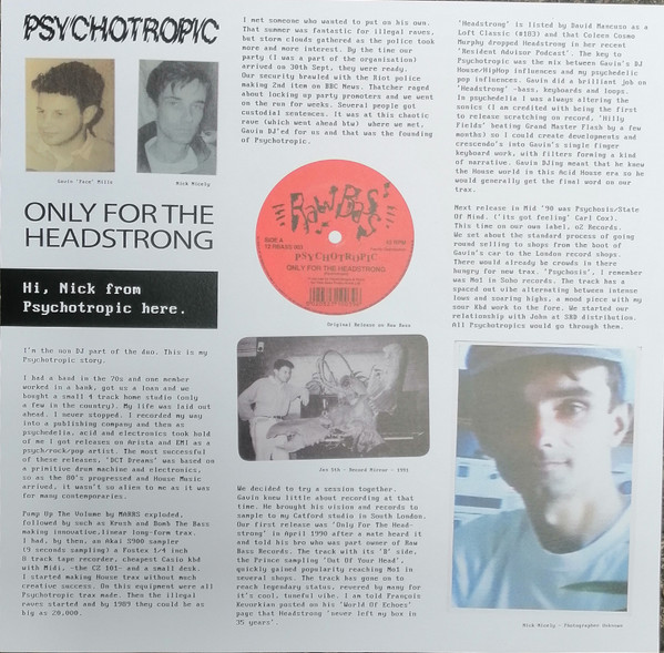 Psychotropic - Only For The Headstrong | All City Records (ACPSY001) - 3 Psychotropic - Only For The Headstrong | All City Records (ACPSY001) - 3