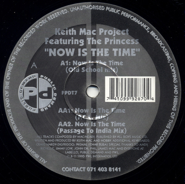 Keith Mac Featuring The Princess - Now Is The Time | Public Demand (PPDT7) - 3 Keith Mac Featuring The Princess - Now Is The Time | Public Demand (PPDT7) - 3