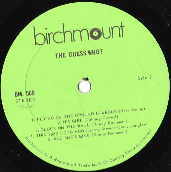 The Guess Who - Super Golden Goodies [Vinyl] | Birchmount (BM 568) - 4