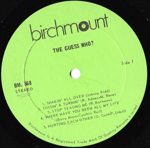 The Guess Who - Super Golden Goodies [Vinyl] | Birchmount (BM 568) - 3