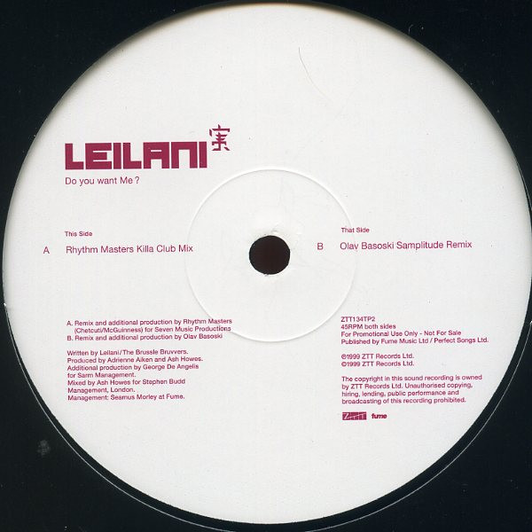 Leilani - Do You Want Me? | ZTT (ZTT134TP2) - 3 Leilani - Do You Want Me? | ZTT (ZTT134TP2) - 3