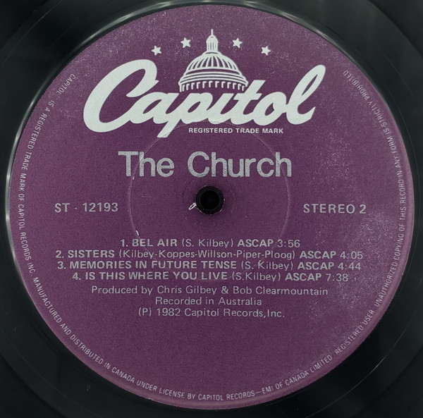 The Church - The Church | Capitol Records (ST-12193) - 3 The Church - The Church | Capitol Records (ST-12193) - 3