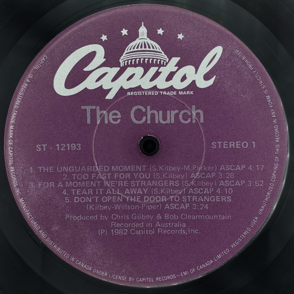 The Church - The Church | Capitol Records (ST-12193) - 2 The Church - The Church | Capitol Records (ST-12193) - 2