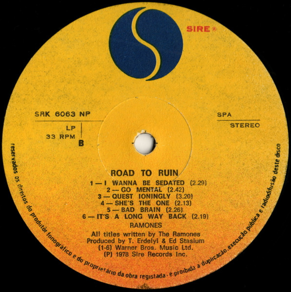Ramones - Road To Ruin | Sire (SRK 6063 NP) - 4