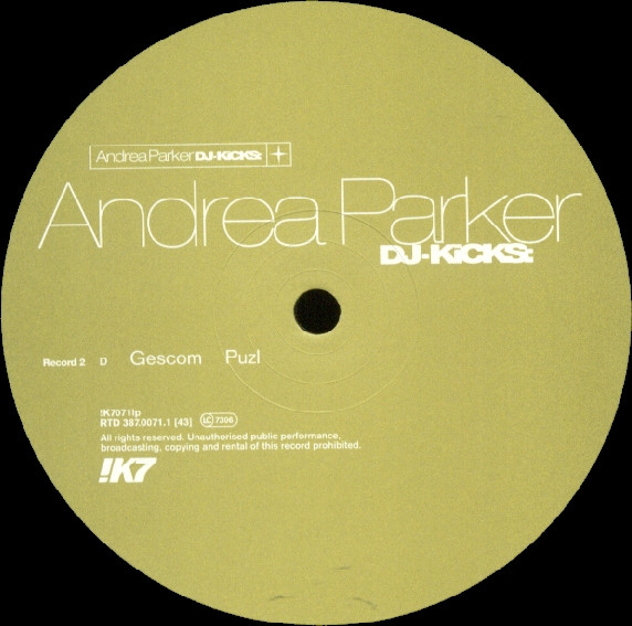 Andrea Parker - DJ-Kicks: | !K7 (!K7071lp) - 4