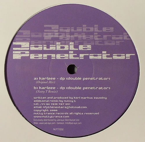 Karlzee - Double Penetrator | Nutty Trance Records (NUTTY002) - main Karlzee - Double Penetrator | Nutty Trance Records (NUTTY002) - main