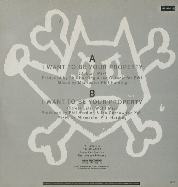 Blue Mercedes - I Want To Be Your Property | MCA Records (258 198-0) - 3