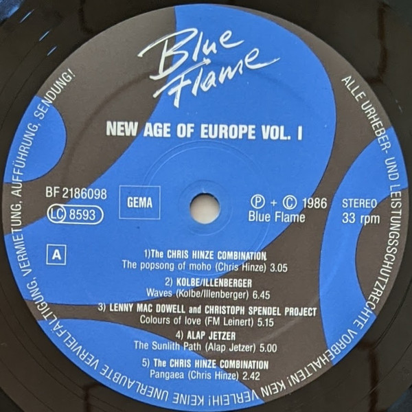 Various - New Age Of Europe Vol. 1 | Blue Flame (BF 2186098) - 3