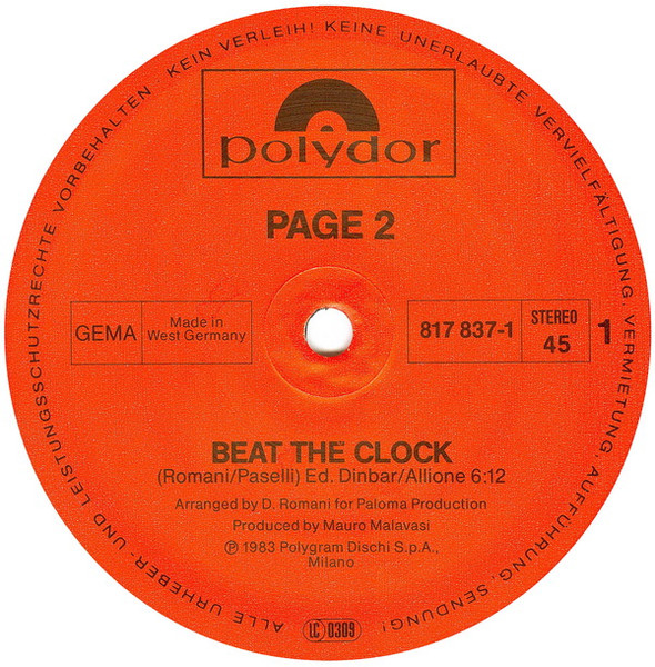 Page 2 - Beat The Clock | Polydor (817 837-1) - 3