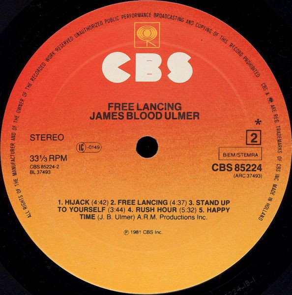 James Blood Ulmer - Free Lancing | CBS (CBS 85224) - 2 James Blood Ulmer - Free Lancing | CBS (CBS 85224) - 2