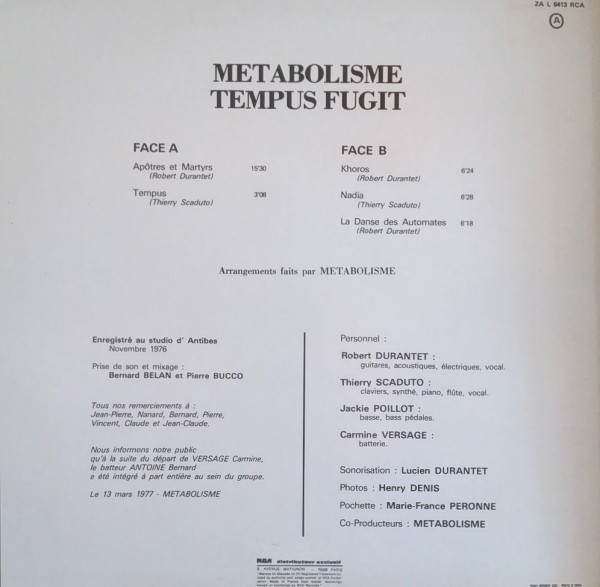 Metabolisme - Tempus Fugit | Crypto (ZAL 6413) - 2