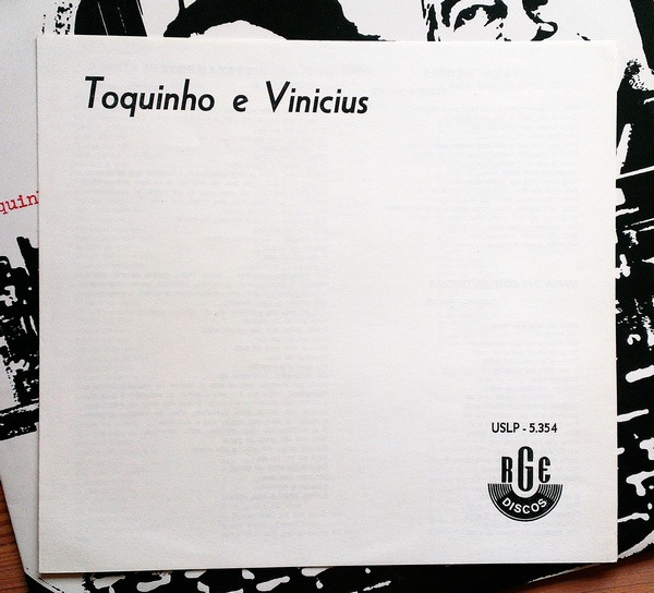 Toquinho & Vinicius - Toquinho E Vinicius | RGE (USLP 5354) - main