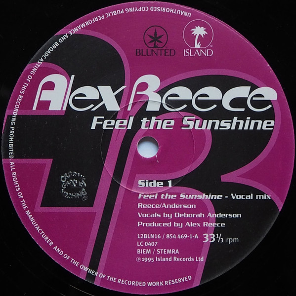 Alex Reece - Feel The Sunshine | Blunted (12 BLN 16) - 3