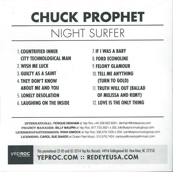 Chuck Prophet - Night Surfer | Yep Roc Records (none) - 2 Chuck Prophet - Night Surfer | Yep Roc Records (none) - 2