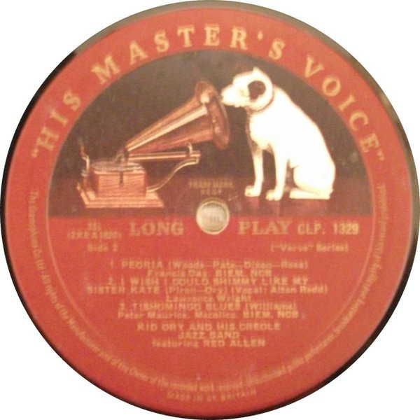 Kid Ory And His Creole Jazz Band , Henry "Red" Allen - Kid Ory And His Creole Jazz Band Featuring Red Allen | His Master's Voice (CLP 1329) - 4