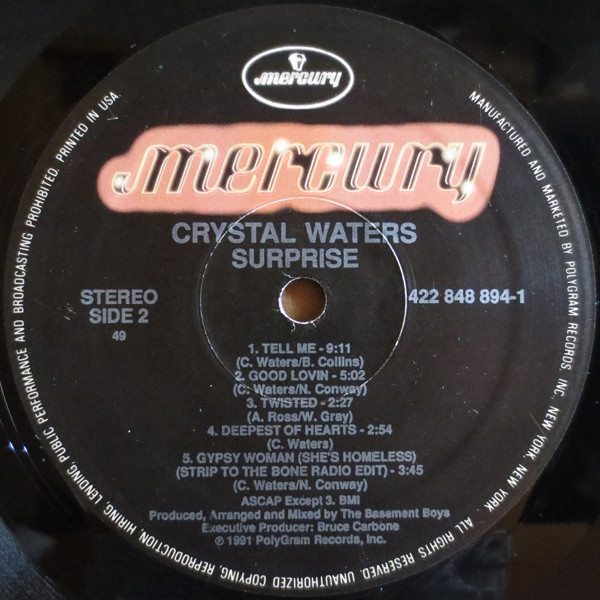 Crystal Waters - Surprise | Mercury (848 894-1) - 2
