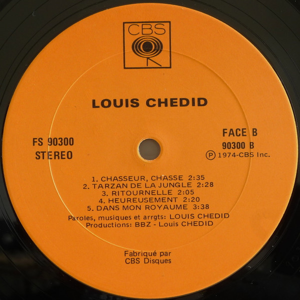 Louis Chedid - Hold Up ! [Vinyl] | CBS (FS 90300) - 4