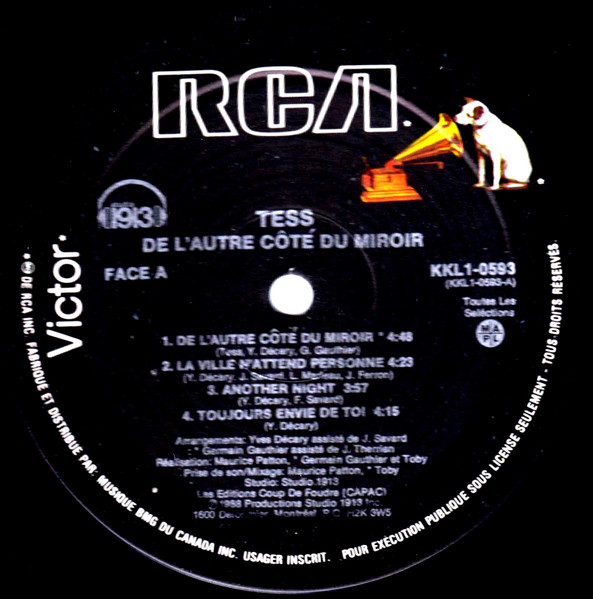 Tess - De L'autre Côté Du Miroir | RCA Victor (KKL 1-0593) - 3 Tess - De L'autre Côté Du Miroir | RCA Victor (KKL 1-0593) - 3