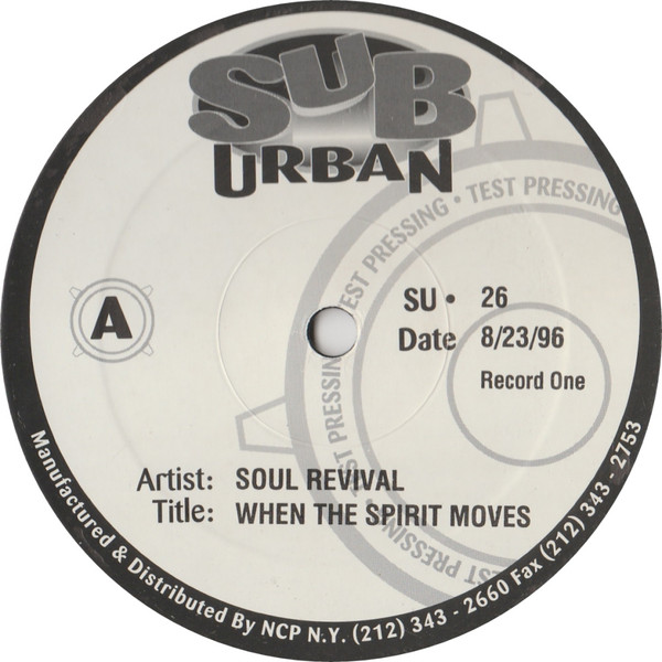 Soul Revival Featuring Capathia Jenkins - When The Spirit Moves | Sub-Urban (SU • 26) - main