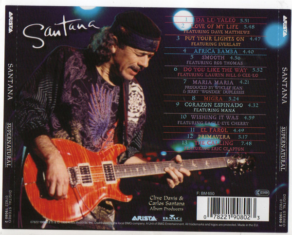 Santana - Supernatural | Arista (07822 19080 2) - 3