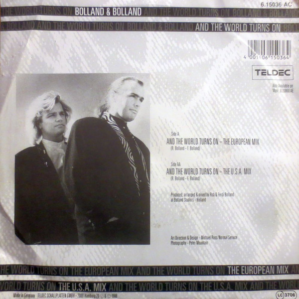 Bolland & Bolland - And The World Turns On | TELDEC (6.15036 AC) - 2