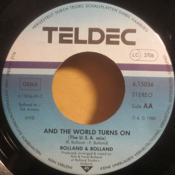 Bolland & Bolland - And The World Turns On | TELDEC (6.15036 AC) - 4