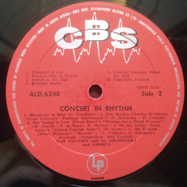 Ray Conniff And His Orchestra & Chorus - Concert In Rhythm | CBS (ALD 6248) - 4 Ray Conniff And His Orchestra & Chorus - Concert In Rhythm | CBS (ALD 6248) - 4