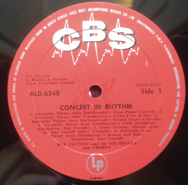 Ray Conniff And His Orchestra & Chorus - Concert In Rhythm | CBS (ALD 6248) - 3 Ray Conniff And His Orchestra & Chorus - Concert In Rhythm | CBS (ALD 6248) - 3