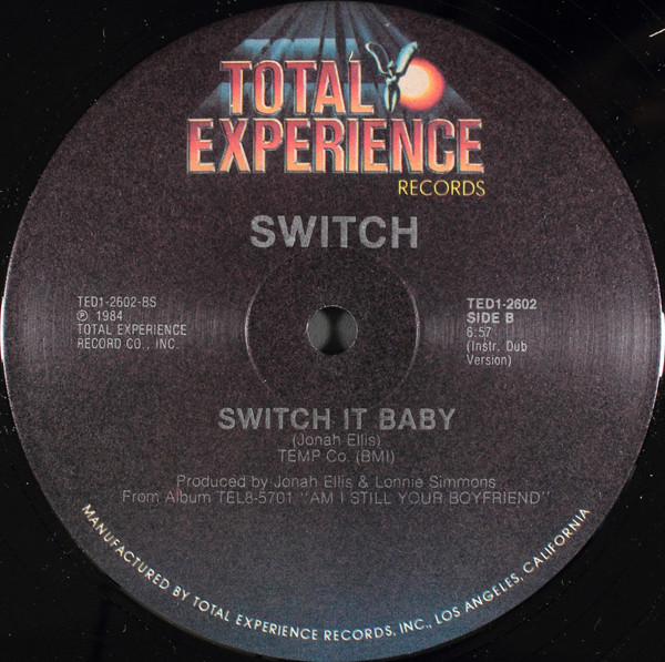 Switch - Switch It Baby | Total Experience Records (TED1-2602)