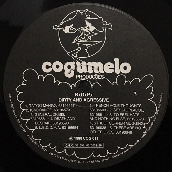 Ratos De Porão - Dirty And Aggressive | Cogumelo Produções (COG 011) - 3