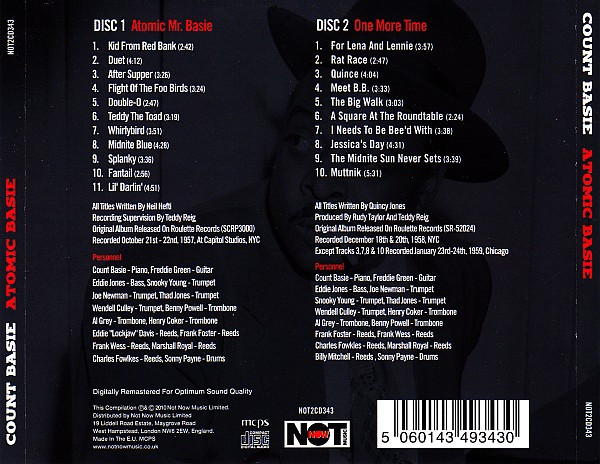 Count Basie - Atomic Basie | Not Now Music (NOT2CD343) - 2