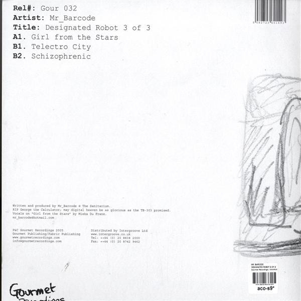 Mr. Barcode - Designated Robot 3 Of 3 | Gourmet Recordings (Gour032) - 2 Mr. Barcode - Designated Robot 3 Of 3 | Gourmet Recordings (Gour032) - 2