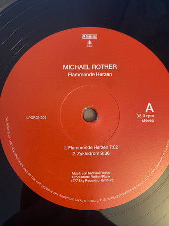 Michael Rother - Flammende Herzen | Grönland Records (LPGRON205) - 4 Michael Rother - Flammende Herzen | Grönland Records (LPGRON205) - 4