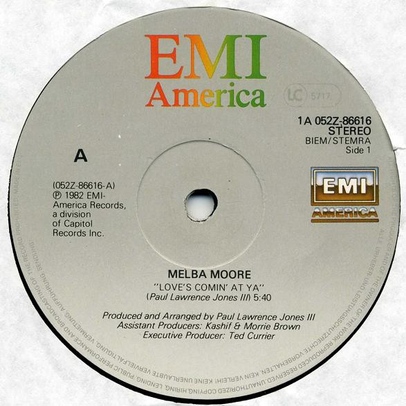 Melba Moore - Love's Comin' At Ya (Super 5:40 Dance Version) | EMI America (1A 052Z-86616) - 2
