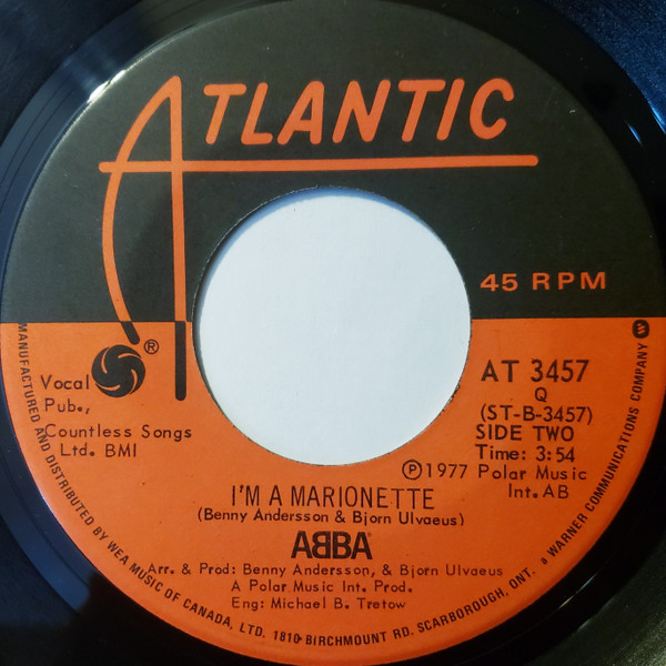 ABBA - Take A Chance On Me | Atlantic (AT 3457) - 2
