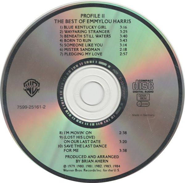 Emmylou Harris - Profile II: The Best Of Emmylou Harris | Warner Bros. Records (7599-25161-2) - 3 Emmylou Harris - Profile II: The Best Of Emmylou Harris | Warner Bros. Records (7599-25161-2) - 3