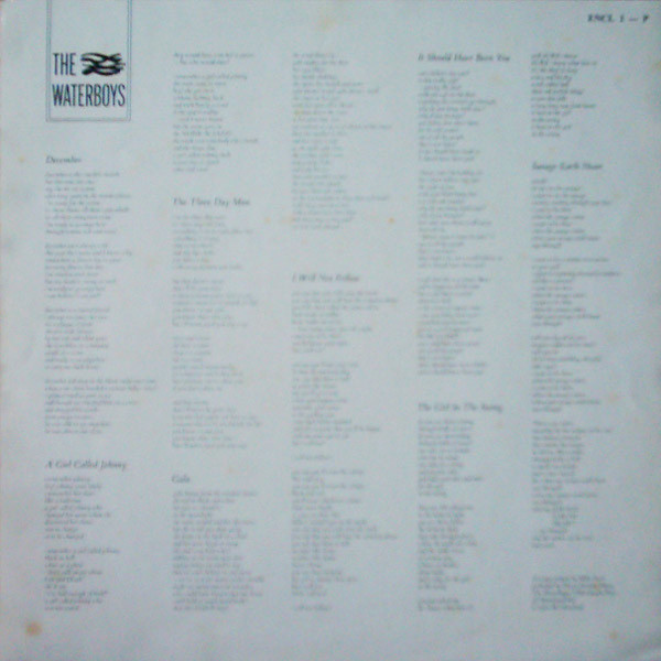 The Waterboys - The Waterboys | Island Records (ENCL 1-P) - 3 The Waterboys - The Waterboys | Island Records (ENCL 1-P) - 3