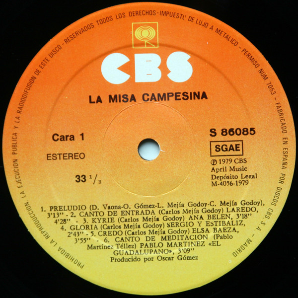 Various - La Misa Campesina | CBS (S 86085) - 3