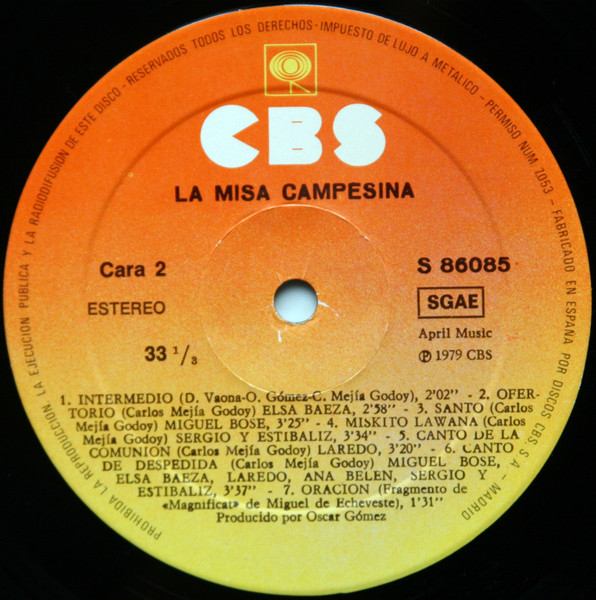 Various - La Misa Campesina | CBS (S 86085) - 4