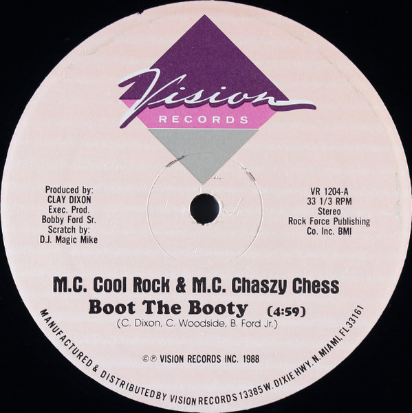 MC Cool Rock & MC Chaszy Chess - Boot The Booty | Vision Records (VR 1204) - main MC Cool Rock & MC Chaszy Chess - Boot The Booty | Vision Records (VR 1204) - main