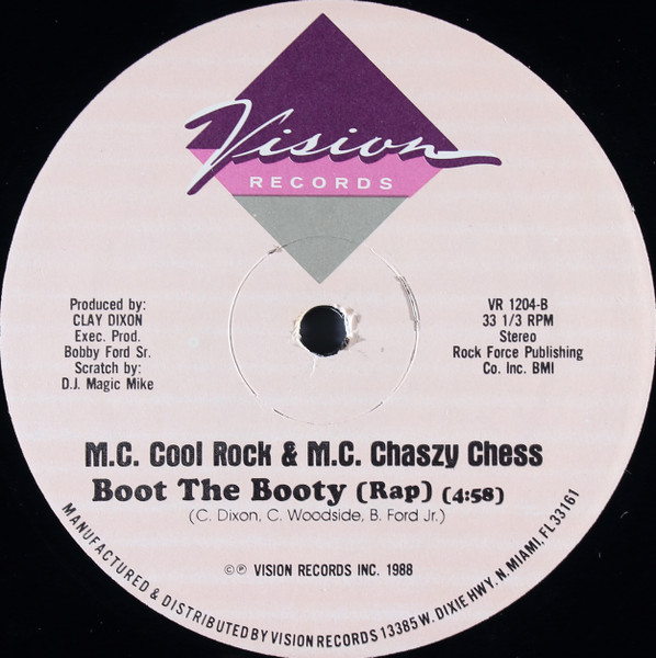 MC Cool Rock & MC Chaszy Chess - Boot The Booty | Vision Records (VR 1204) - 2 MC Cool Rock & MC Chaszy Chess - Boot The Booty | Vision Records (VR 1204) - 2