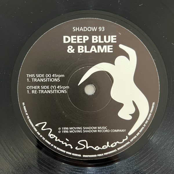 Deep Blue & Blame - Transitions / Re-Transitions | Moving Shadow (SHADOW 93) - 3 Deep Blue & Blame - Transitions / Re-Transitions | Moving Shadow (SHADOW 93) - 3