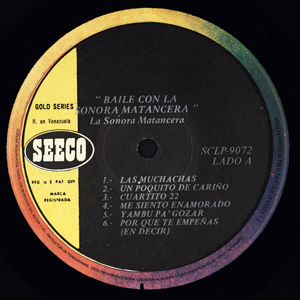 La Sonora Matancera - Dance To Sonora Matancera | Seeco (SCLP9072) - 3