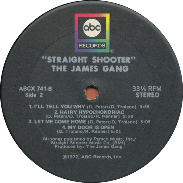 James Gang - Straight Shooter | ABC Records (ABCX-741) - 4 James Gang - Straight Shooter | ABC Records (ABCX-741) - 4