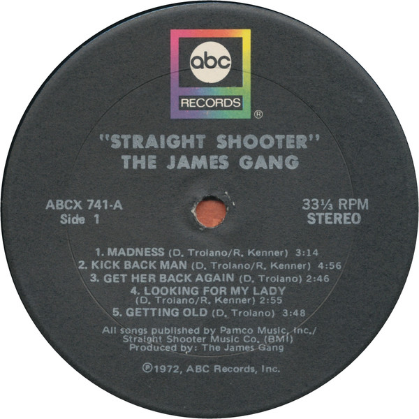 James Gang - Straight Shooter | ABC Records (ABCX-741) - 3 James Gang - Straight Shooter | ABC Records (ABCX-741) - 3