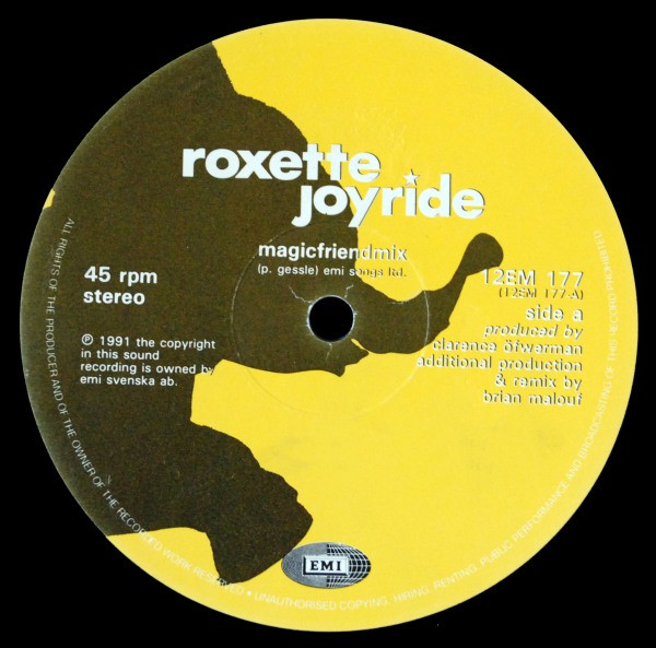 Roxette - Joyride | EMI (12EM 177) - main